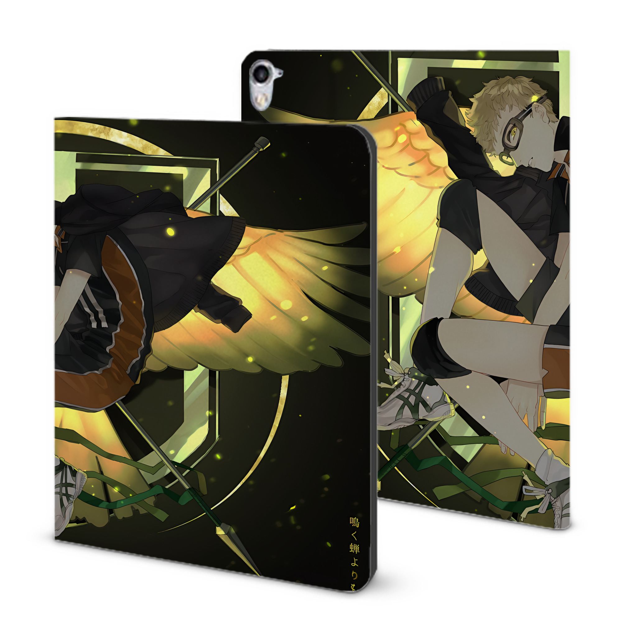 （画像用） ハイキュー!! Haikyu!! IPad ケース ブック型 PUレザー TPU 耐衝撃 軽量 薄型 ペン収納なし 全面保護 IPad 各モデル対応